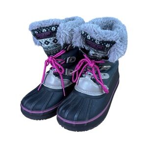 EUC LONDON FOG Big Girls Tottenham Cold Weather Snow Boot Sz 4